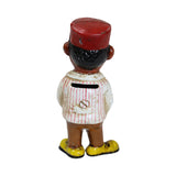 Hand Painted "Amos The Taxi Driver" Cast Iron Bank