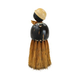 7" Tall Wooden Mammy Doll Whisk Broom