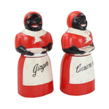 1940's Aunt Jemima Ginger & Cinnamon Plastic Spice Shaker Set
