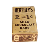 Pre-1940 Hershey’s Milk Chocolate Bars Box (unwrapped bars, 144 count) - 2 For $.01