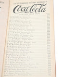1923 Coca-Cola Trifold Leather Wallet And 1903 Coca-Cola Dispenser List Notebook With Sales Figures