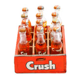 Wooden Case With Twelve Unopened Miniature 3” Bottles Of Orange Crush