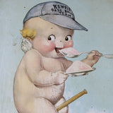 Very Rare Early 1900's Kellogg Klean Kream Ice Kream Kewpie Metal Serving Tray