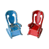 Cast Iron Amish Couple in Rocking Chair Salt & Pepper Shakers