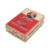 1920's Bunte Cough Drops Drug Store Display with 39 Unopened Boxes of Drops
