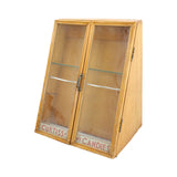 Antique General Store Curtiss Fresh Candy Company Wooden Display Case with Glass Shelf