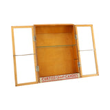 Antique General Store Curtiss Fresh Candy Company Wooden Display Case with Glass Shelf
