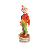 Antique Happy Hooligan Hand Painted Chalk Figure With Small Candy Container