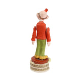 Antique Happy Hooligan Hand Painted Chalk Figure With Small Candy Container