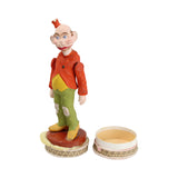 Antique Happy Hooligan Hand Painted Chalk Figure With Small Candy Container