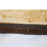 1935 Framed Green River Whiskey Advertising Print