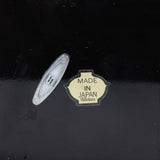 Vintage Stork Club Black Lacquer Music Box with Mirror & Storage Compartment