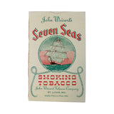 12 Empty Packages of John Weisert's Seven Seas Smoking Tobacco with 2-Section Retail Display