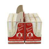 12 Empty Packages of John Weisert's Seven Seas Smoking Tobacco with 2-Section Retail Display