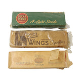 2 - WWII Related Empty Cigarette Cartons, WWII Rivalo Cigarettes & Vintage Cigarette Card album with Over 60 Cards