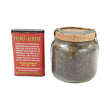 Glass Jar of John Middleton "Walnut Aromatic Blend" of Tobacco & Old Tin of Prince Albert Tobacco