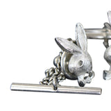 Playboy Bunny Cuff Links & 2 - Playboy Bunny Tie Tacks