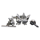 Playboy Bunny Cuff Links & 2 - Playboy Bunny Tie Tacks