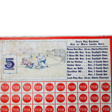 2 - Antique Punch Board & a Play Ball Punch Card Game