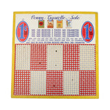 2 - Antique Punch Board & a Play Ball Punch Card Game
