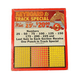 2 - Antique Punch Board & a Play Ball Punch Card Game