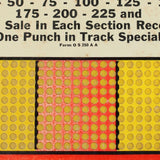2 - Antique Punch Board & a Play Ball Punch Card Game