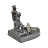 Very Rare Amos 'N' Andy Pewter Ashtray With Pewter Cigar