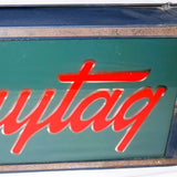 Working And Beautiful 1948 Maytag Fluorescent Lighted Curving Sign