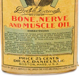 Early 1900’s Filled Cork Bottle Of Dr. A.C. Daniels Veterinary Liniment Bone, Nerve & Muscle Oil