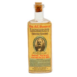 Early 1900’s Filled Cork Bottle Of Dr. A.C. Daniels Veterinary Liniment Bone, Nerve & Muscle Oil