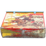 Antique Tin Litho Circus Theme School Box