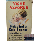 Vicks VapoRub Cardboard Sales Poster