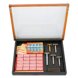 Vintage Gillette Razor & Razor Blade Counter Display Case With 6 Razors And Blade Refills