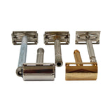 Vintage Gillette Razor & Razor Blade Counter Display Case With 6 Razors And Blade Refills
