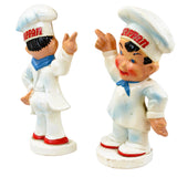 2- Rare Front & Back 9 3/4" Tall Tappan Little Chef Wall Display Characters