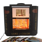 Rare 1930's Chi-Namel Paint & Varnish Lighted "Gems Of Color" Sales Display Case