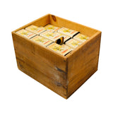 Original Early 1910's Crate Of Over 75 Kleenall Empty Cleaning Powder Tins With Knight Graphics