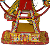 1950’s J. Chein Hercules Tin Litho Ferris Wheel Wind-Up (Not Working-Spring Has Sprung)