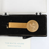 President Nixon White House Tie Clip and Cufflinks and Signed Presidential Gift Card (Given as White House Gifts)