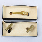 President Nixon White House Tie Clip and Cufflinks and Signed Presidential Gift Card (Given as White House Gifts)