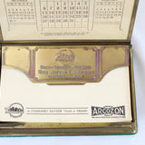 1929 (Great Depression) Executive Brass Desk Calendar & Memo Pad Holder from The Arco Company