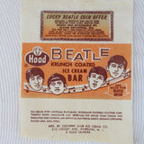 3 - Beatles Limited Edition Beanie Bears & 1964 Beatles Krunch Coated Ice Cream Bar Wrapper