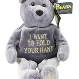 3 - Beatles Limited Edition Beanie Bears & 1964 Beatles Krunch Coated Ice Cream Bar Wrapper