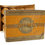 1950's Koin-Pack Prophylactic Box with 21 Unopened Koin-Pack's in Gold Coin Shells