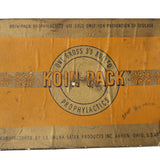 Vintage Koin-Pack box with text on a white background