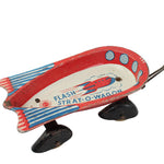Vintage toy Flash Strat-O-Wagon on a white background