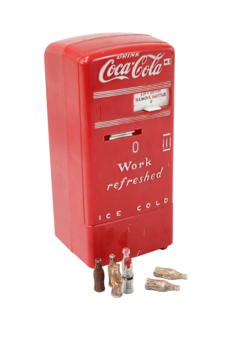 Red Coca-Cola ice chest on a white background
