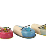 3 - Antique Buffalo Toy & Tool Works Wind-Up Steel Litho Fliver Bug Bumper Cars