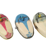 3 - Antique Buffalo Toy & Tool Works Wind-Up Steel Litho Fliver Bug Bumper Cars