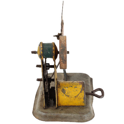 Vintage mechanical device on a white background